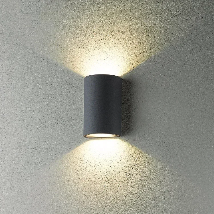 TechHPWaterproof Outdoor Wall Lamp 2*6W LED Source Up And Down Lighting Modern Minimalist Indoor