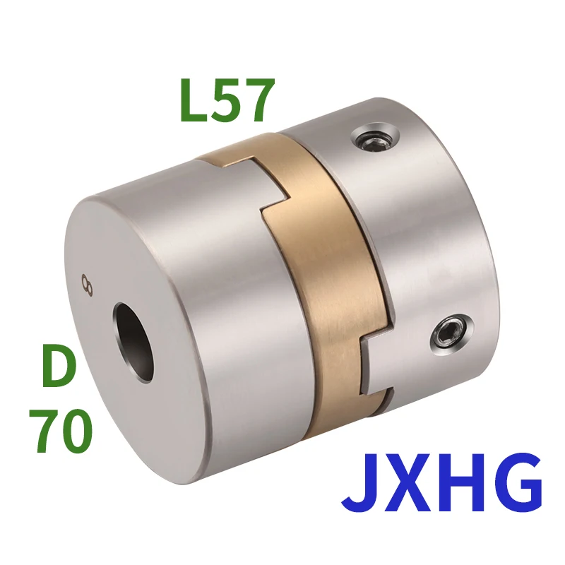 

JXHGstainless steel D70L57cross slider coupling High precision motor rod aluminum bronze pad adjustment eccentric coupling