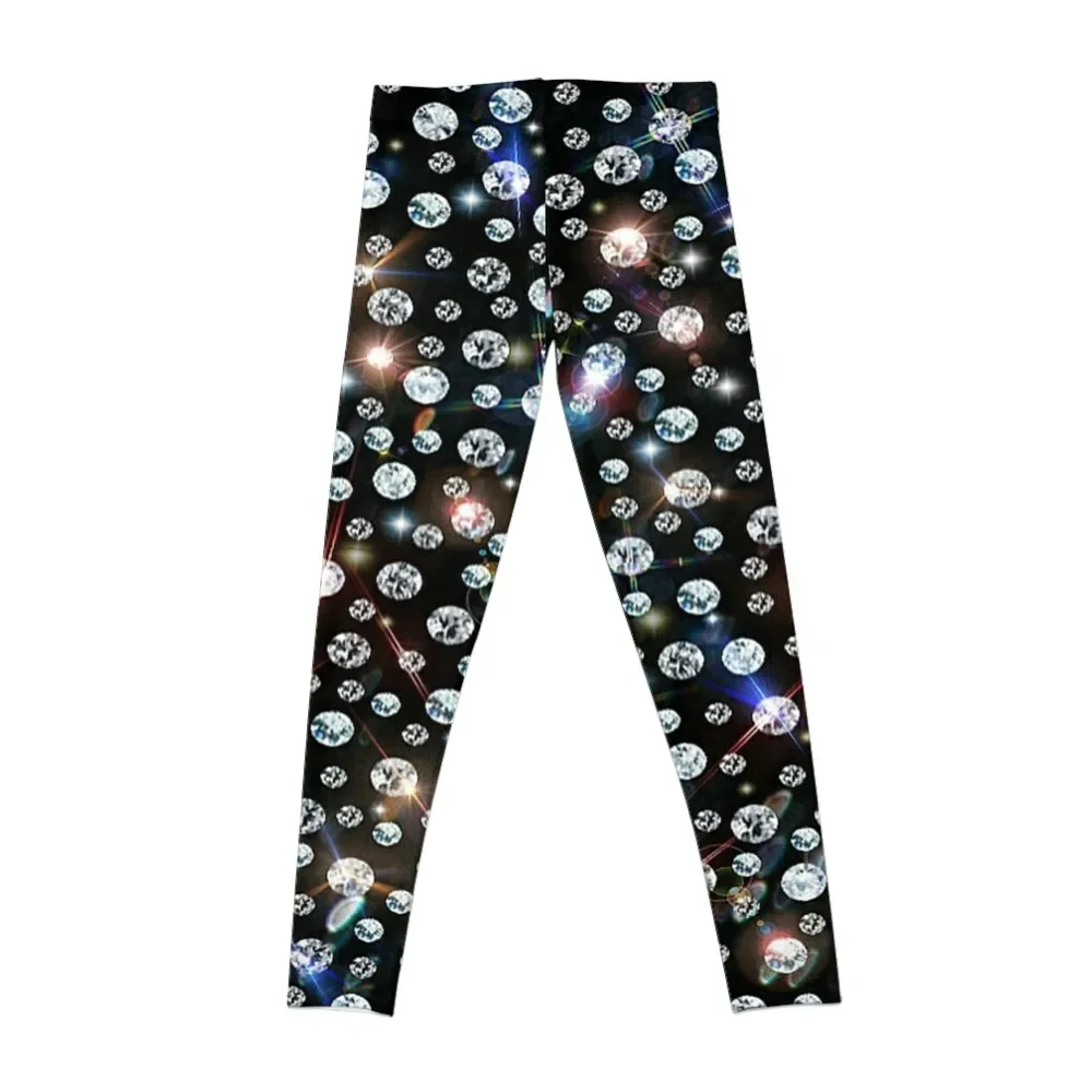 Diamonds Leggings Leginsy push up push up fitness for physical flared Womens Leggings