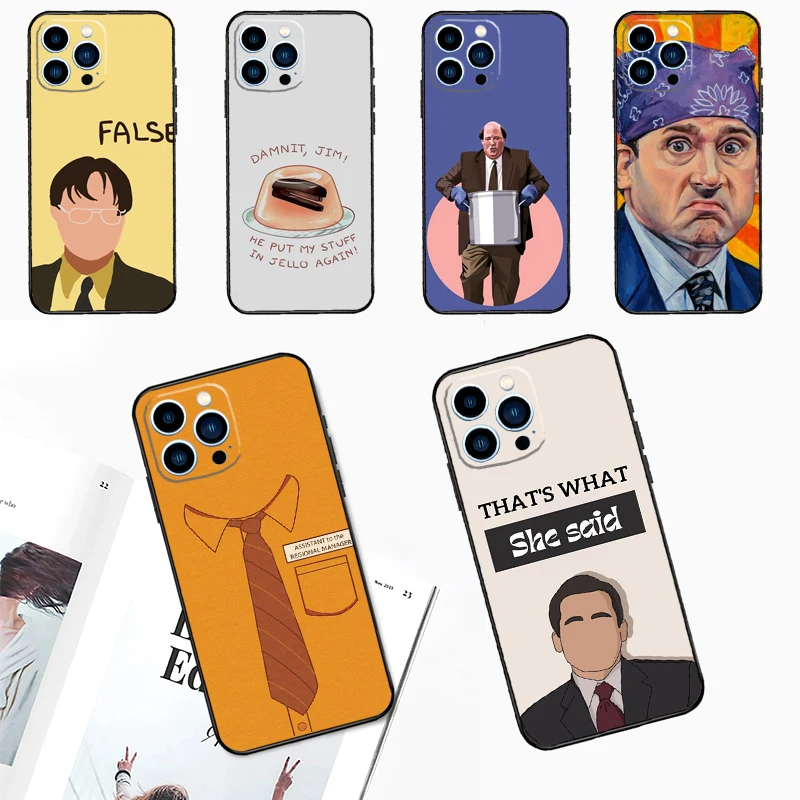 The Office Dunder Mifflin Case For iPhone 14 13 12 11 15 16 Pro Max Plus XS Max X XR 7 8 Plus 13 12 Mini Phone Cover