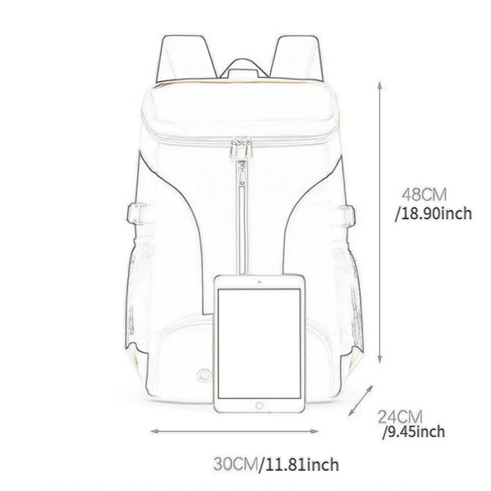 

Badminton Backpack Large Capacity Shoes Pocket Sport Bag Easy Carrying Tennis Backpack Multipurpose for Gym Travel Adults