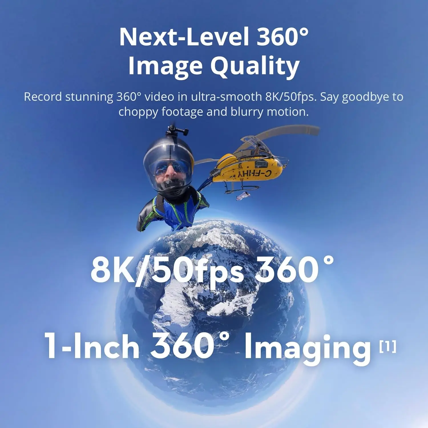 DJI Osmo 360 Camera Adventure Combo, Waterproof 360° Action Camera with 1-Inch 360° Imaging, Extended Battery Life with 3 Batteries, Native 8K 360° Video, 105GB Built-in Storage