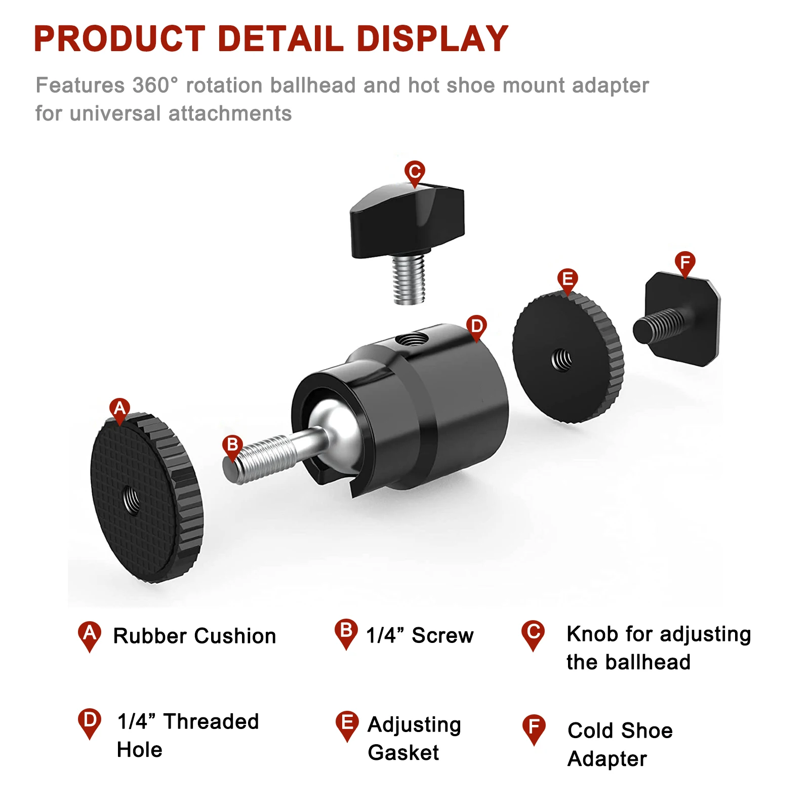 Adaptor Cold Shoe Lanxire Mini - Photography Lighting Rig ulasan dan harga