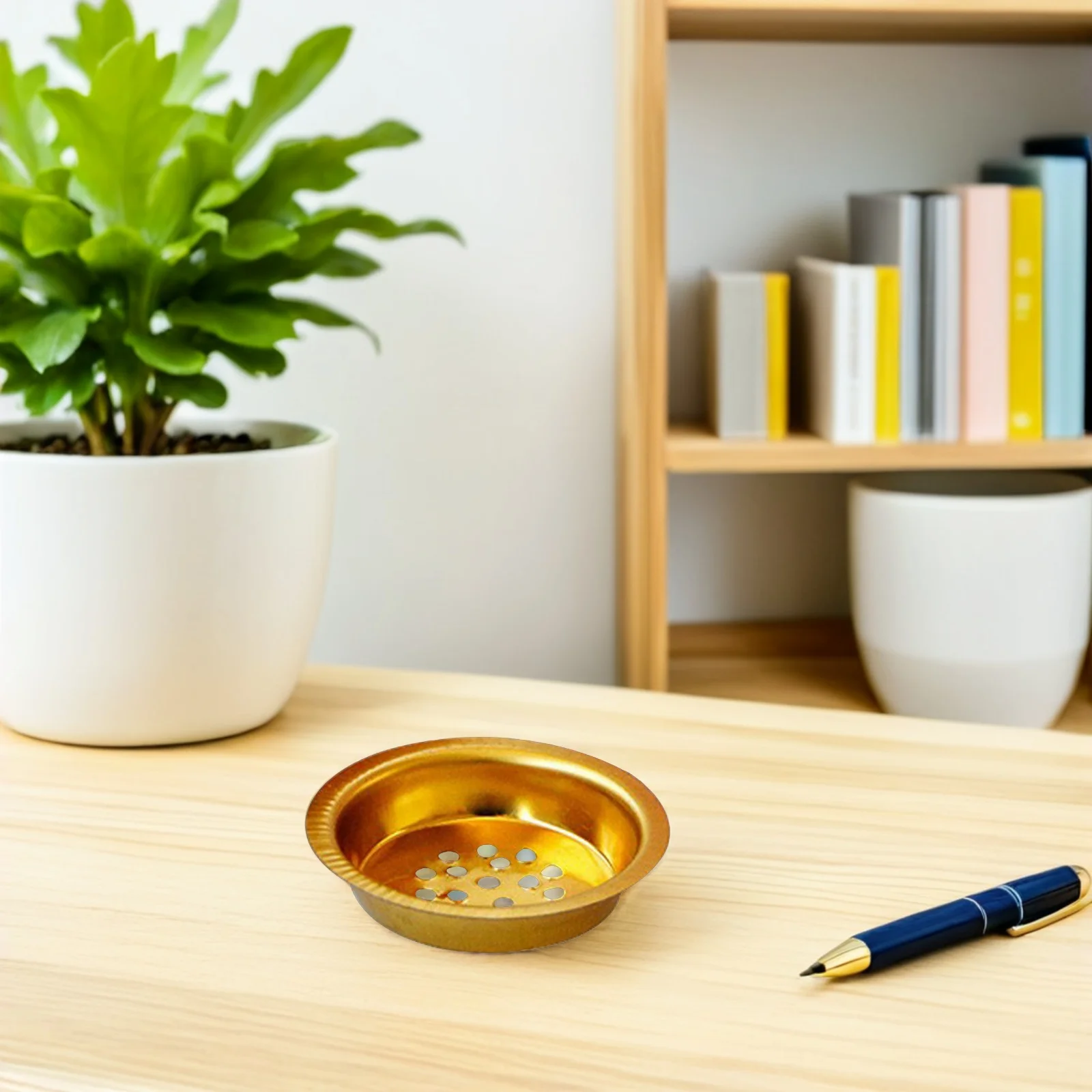 10 قطعة ملحقات مبخرة صينية معدنية مستديرة صغيرة لموقد الفحم غير عصا مقاومة للحرارة الروائح ديكور المنزل استخدام #4