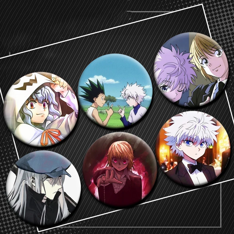 Anime Hunter X Hunter Badge Funny Comics Figure Gon Killua Leorio Enamel Pins Creative Brooch for Bag Clothes Hat Shirt Decor