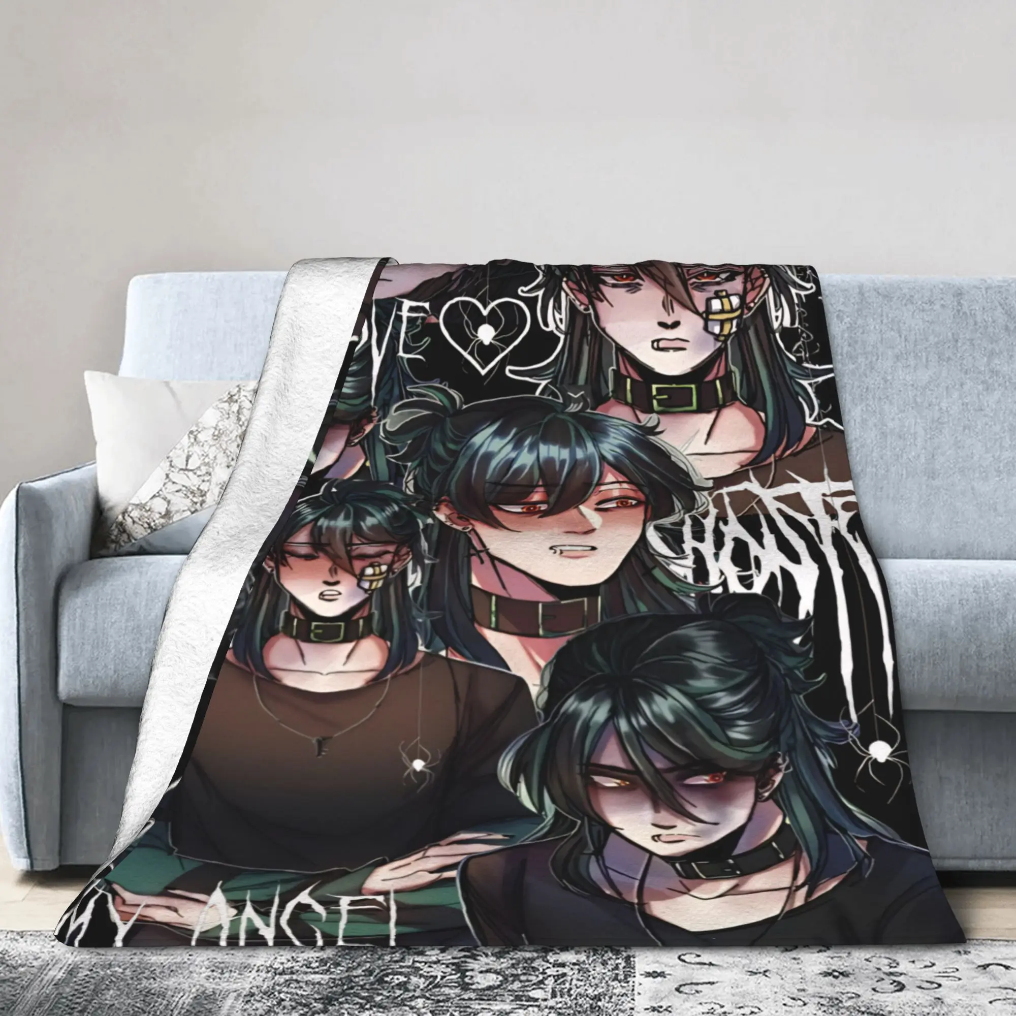 New Arrival The Kid At The Back Blanket Soft Flannel  Relax Throw Blankets Machine Washable