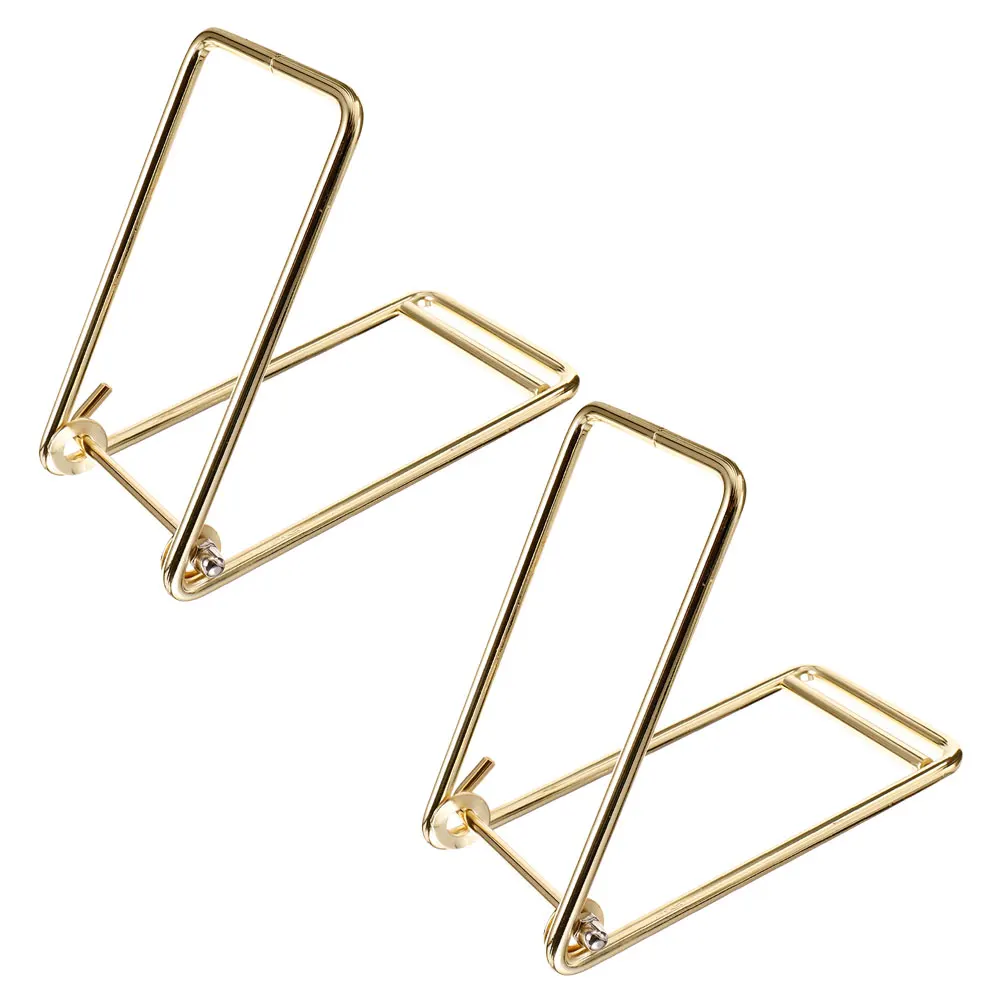 

2pcs Ticket Rack Pcs Metal Spinner Easel Display Tumbler Small Tumbler Stainless Steel Compact