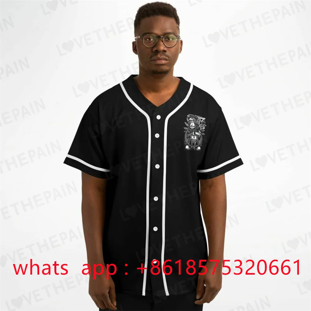 Populaire Custom Baseball Jersey Name and Number Short Sleeve Casual Streetswear for Men/Women/Kids Big size Any Colour 2024