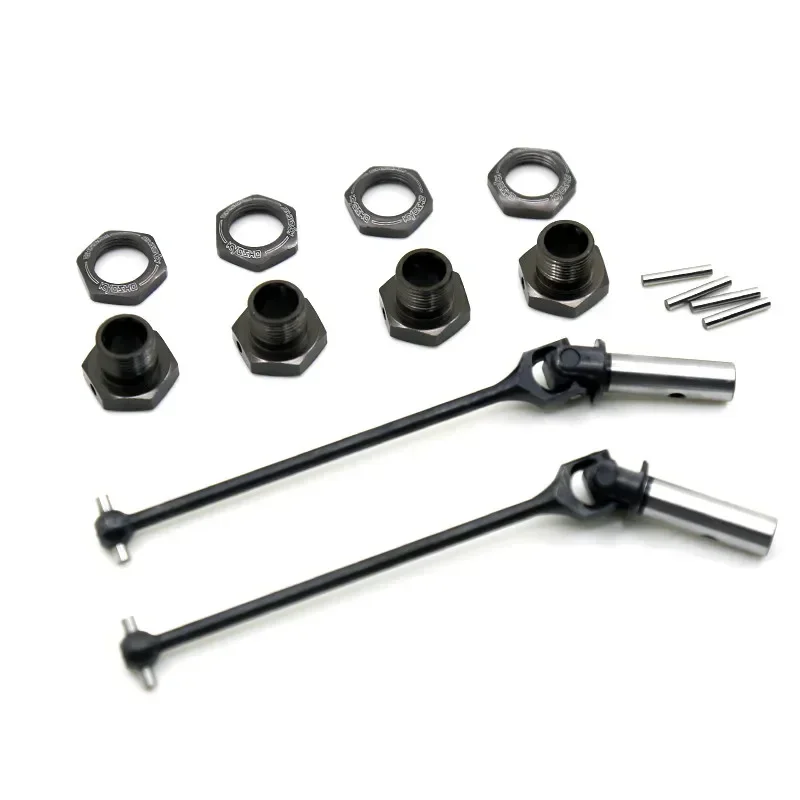 Acopladores de eixo de metal para controle remoto, roda dianteira e traseira, CVD, RC Car Upgrade Parts, Kyosho MP10, 94mm, Universal