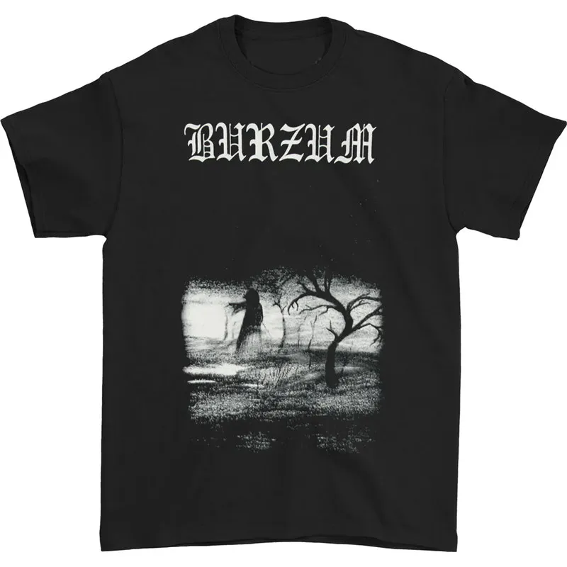 Camiseta Casual Unissex de Luxo da Banda Norueguesa de Black Metal BURZUM Rock Dark Punk - Lançamento 2026