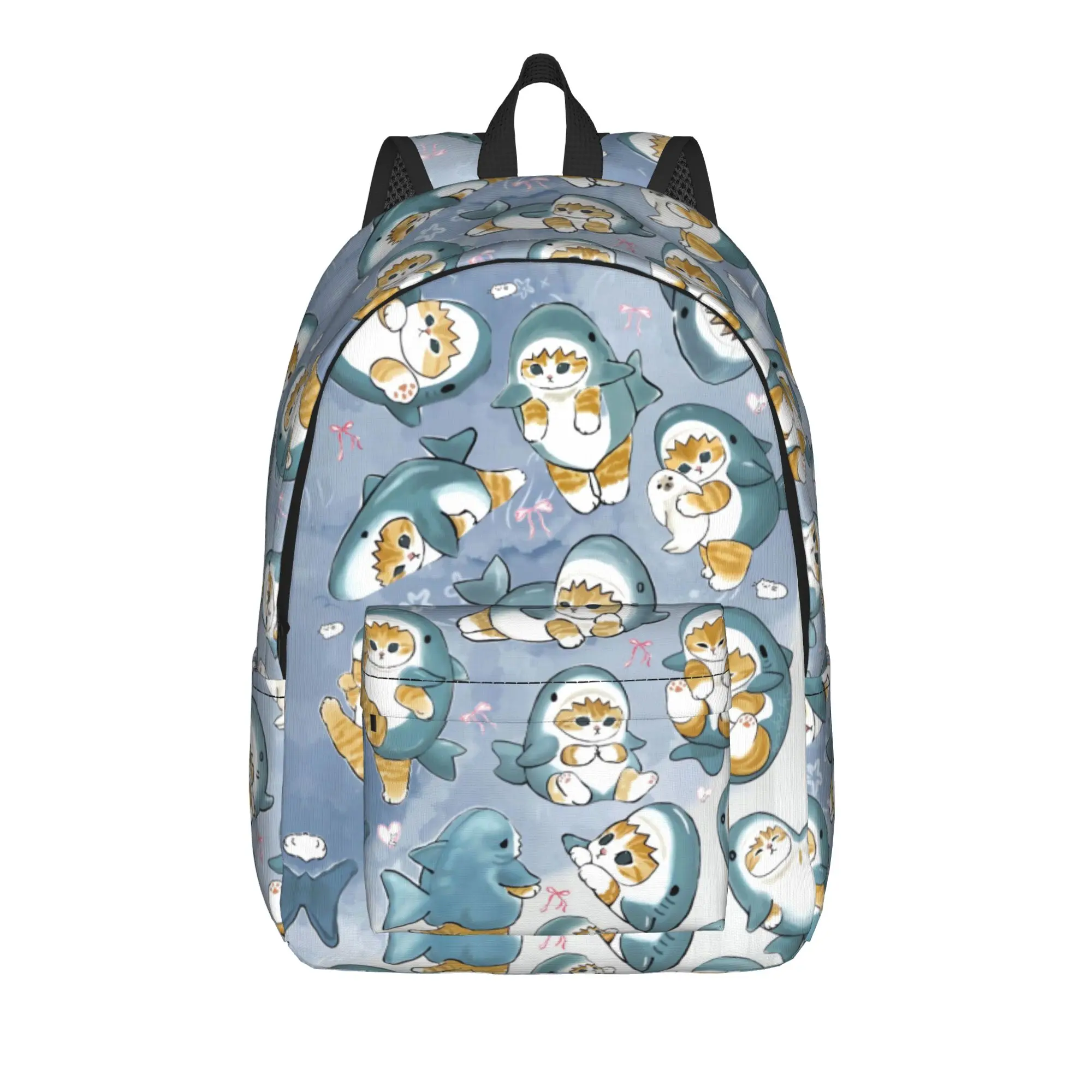 Cat M-mofusands Backpack Teen  Big Backpacks Polyester Cute School Bags Travel Custom Rucksack