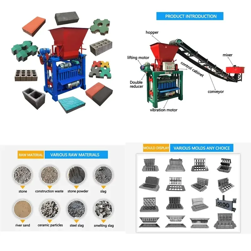 Automatic Small Cement Brick Making Machine Concrete Fly Ash Block Maker