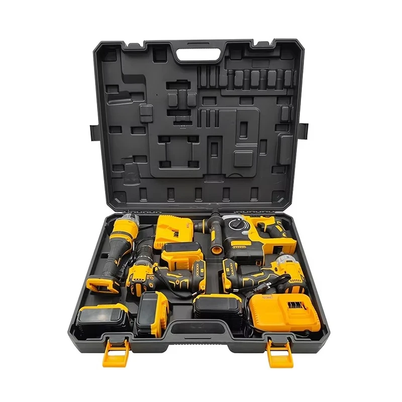 Electrical Angle Grinder Tool Box Set Electric Saw Drill Machine Set Electric Torque Ratchet Wrench Tools Kit Power Tool Sets