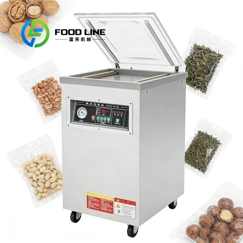 Retail Plastic Bags Neck Sealer Single Chamber Vacuum Machine Plastic Bag Sealing Machine