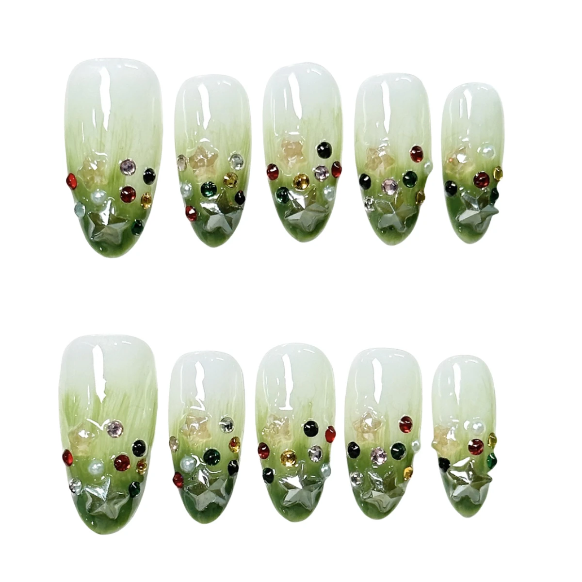 10pcs Handmade Press on Nails  - đánh giá và giá Nail Art Fake