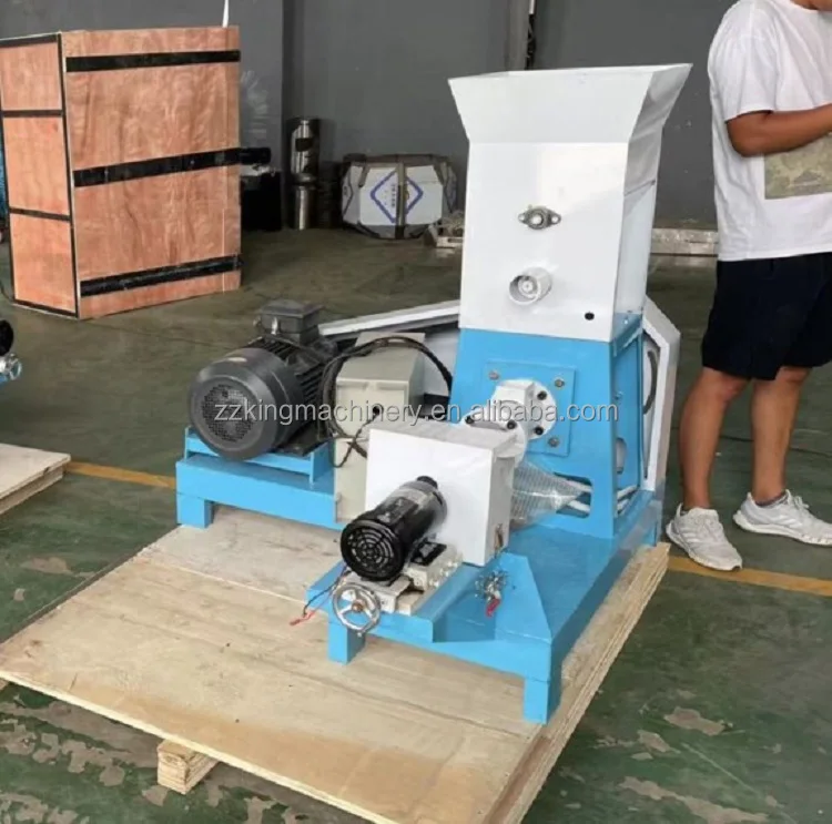 Feed Pellet Making Machine Pet Cat Dog Rabbit Shrimp Feed Extruder Granulator Machine Floating Fish Feed Making Machine