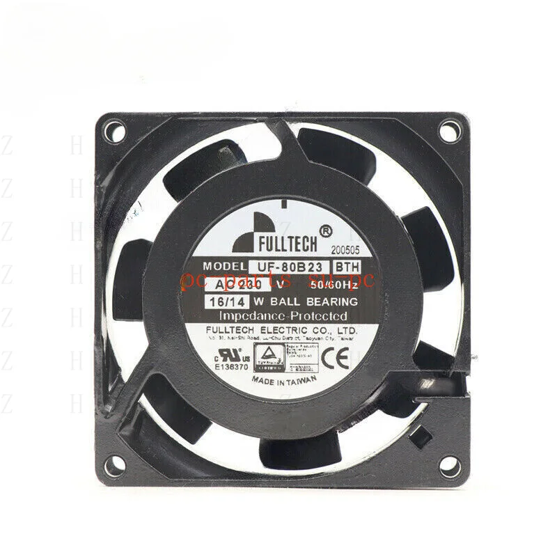 

ZZZZ ДЛЯ FULLTECH UF-80B23 BTH Осевой вентилятор переменного тока 230 В 16/14 Вт 80*80*25 мм Вентилятор охлаждения шкафа