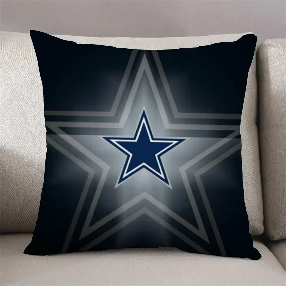 DallaS CowboyS Pillowcases 40x40 Cushions for Decorative Sofa Cover Cushion Cover 40x40cm Pillowcase for Living Room Short Plush