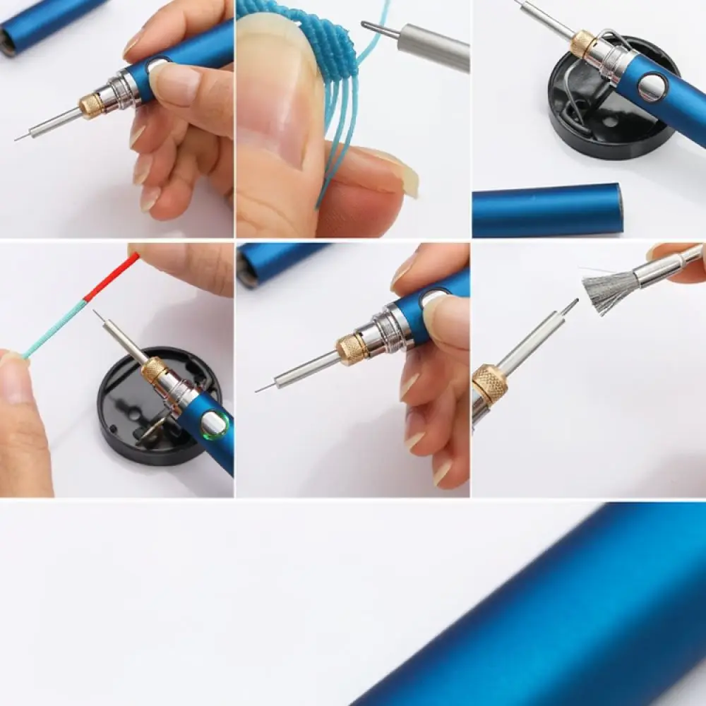 USB Rechargeable Cord Melt Applicator Thermal Thread Burner Tool For Jewelry Weaving DIY Craft Knot Finishing Device