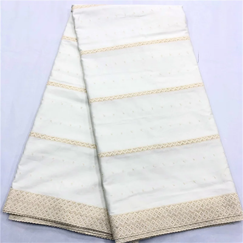 2024 New Cotton Lace African Atiku Fabric High Quality Swiss Voile  Polish Lace Cotton Fabrics for Men and Women Aso Ebi Laces