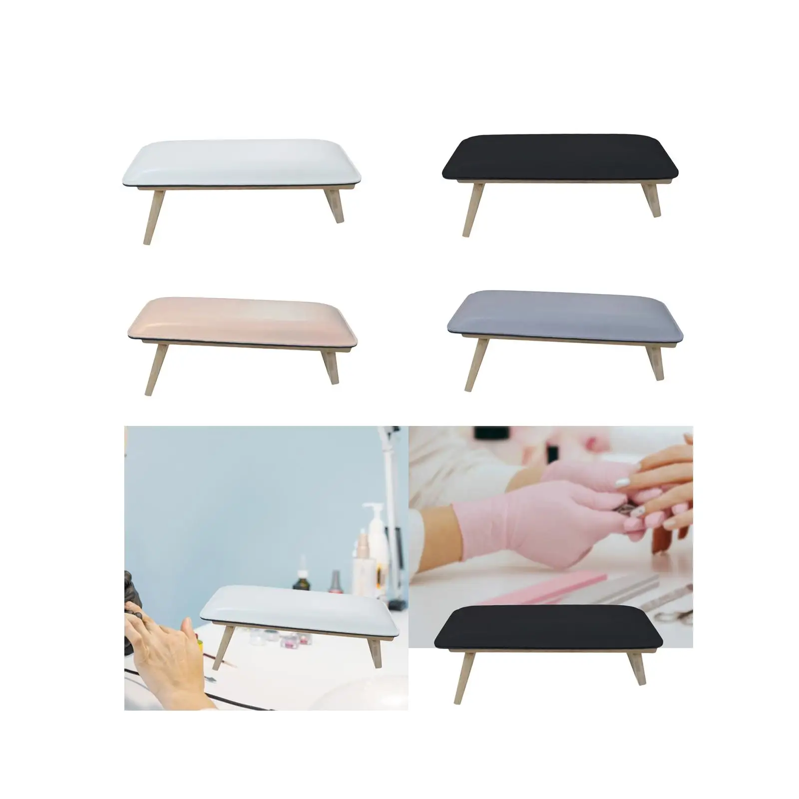 Oreiller à main professionnel en cuir microcarence antidérapant pour manucure, coussin de bras à ongles pour salon de beauté