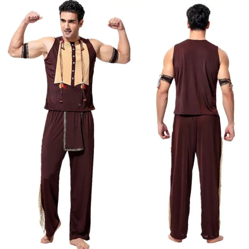 

New Halloween Men's Indian Stage Performance Costume Film Stage Performance Gift Ethnic Minority Stage Performance Clothes