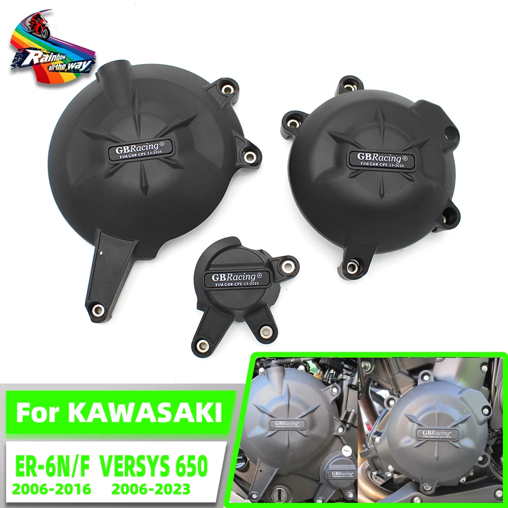 

Аксессуары для мотоциклов, крышка двигателя, защитный чехол для KAWASAKI ER6N ER-6N 2006-2016 ER6F ER-6F 2006-2016 ER-6N 06-16