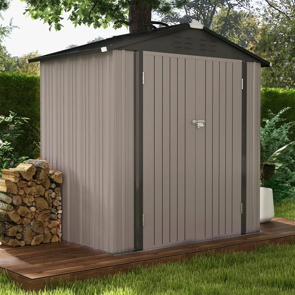 

6x4 Ft Outdoor Storage Shed, Garden Tool Storage Shed, Outdoor Garden Tool Shed, Customizable