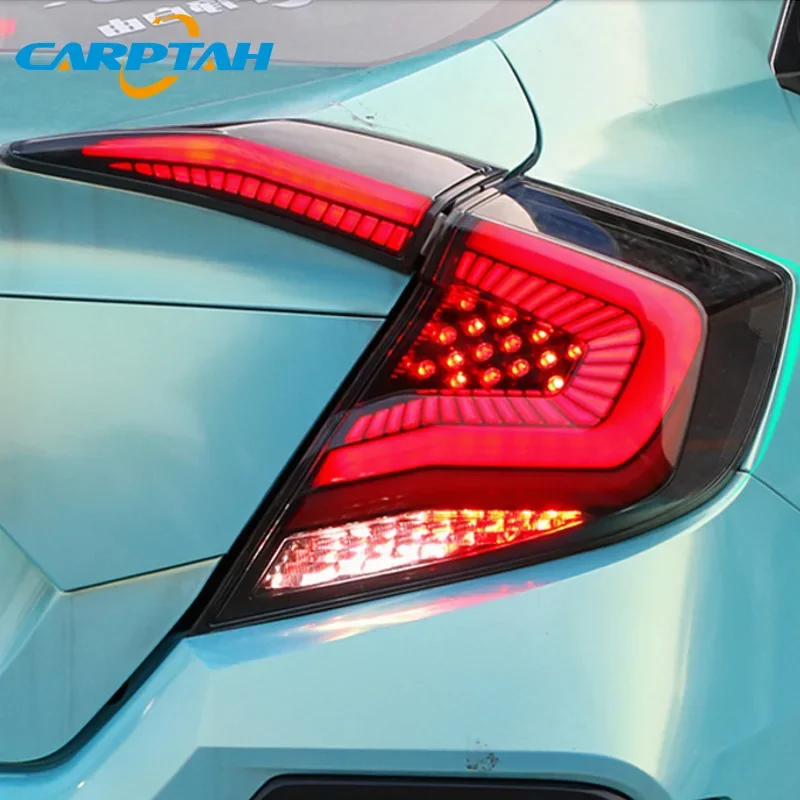 

Car LED 12V Taillight For Honda Civic 2017 2018 2019 2020 Rear Running Lamp Brake Reverse Dynamic Turn Signal Car Tail Light