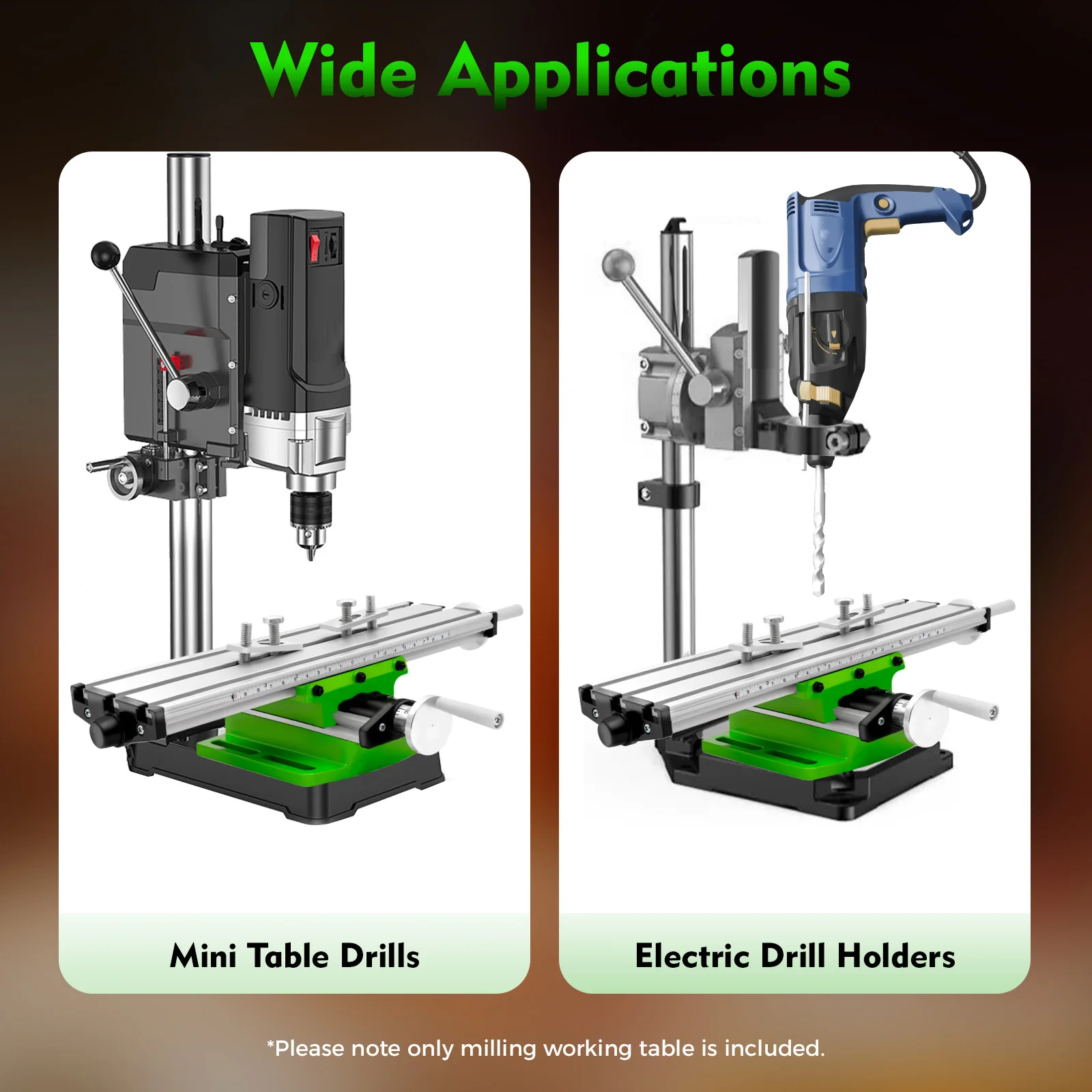 ALLSOME BG-6300 Compound Table Working Cross Slide Table Worktable for Milling Drilling Bench Multifunction Adjustable X-Y view 5