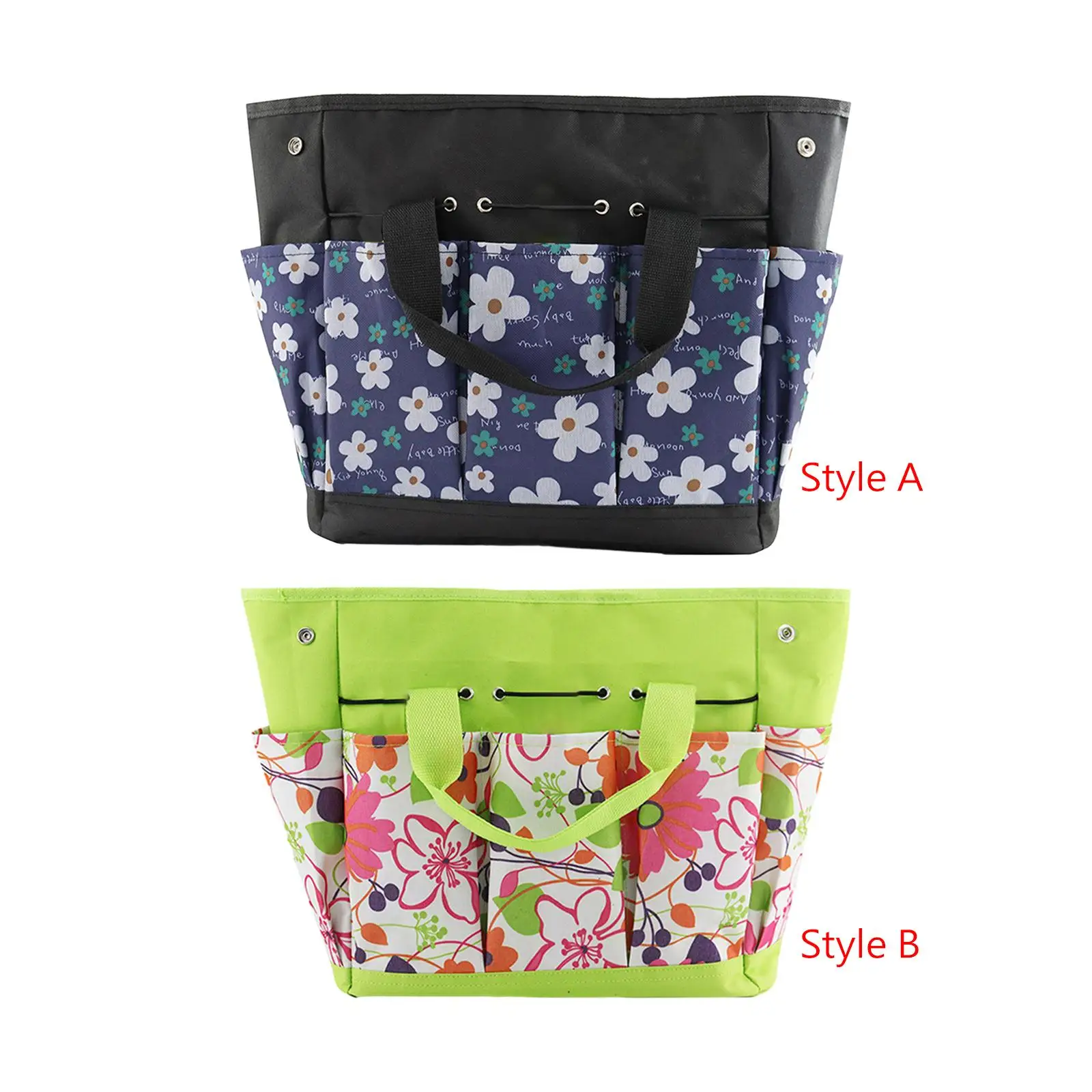 

Gardening Hand Tool Storage Tote Bag Multi Pockets Large Capacity Sturdy Oxford