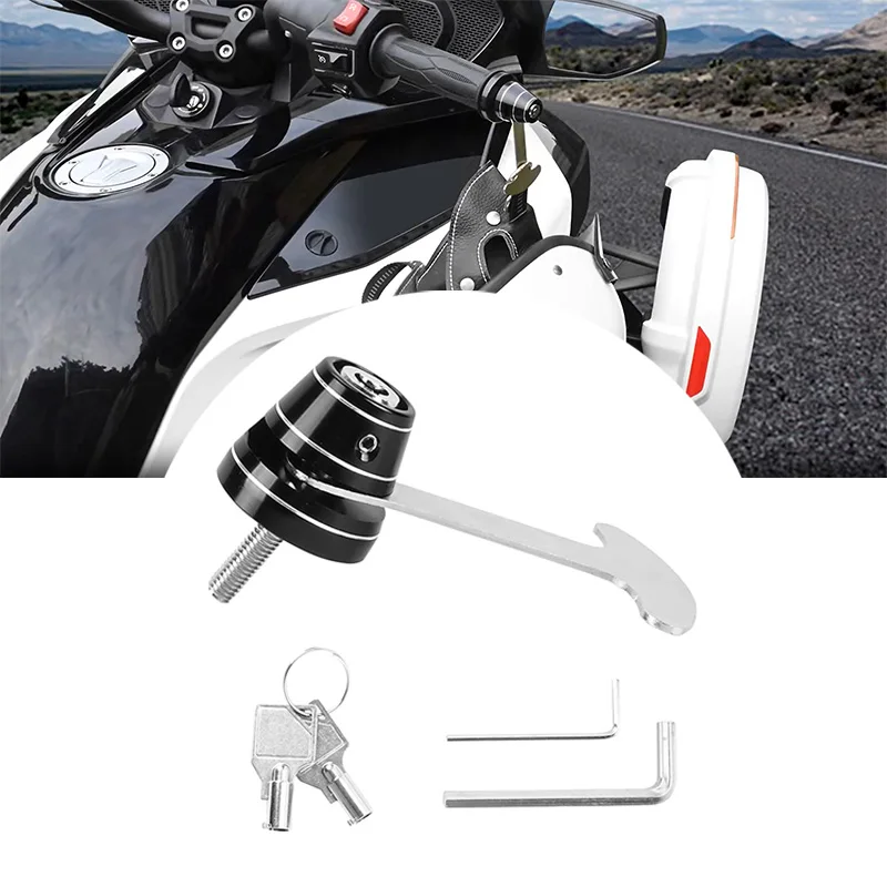 

Motorcycle Handlebar Helmet Lock Anti Theft Heavy Duty Decorative High Quality Waterproof Aluminum Accessories For Can-Am Spyder