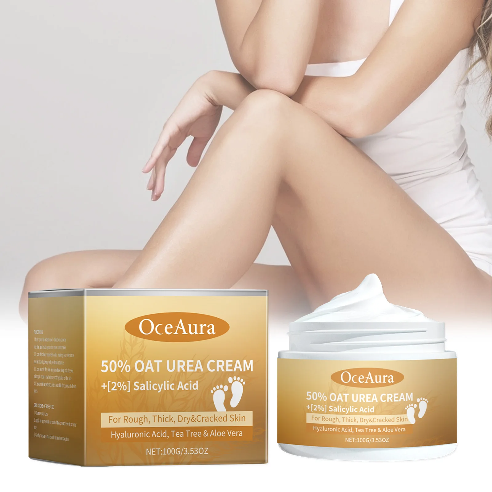 OceAura Oat Moisturizing Urea Cream Moisturizes Skin Deep Maintenance Pamper Skin Skin Care Cream