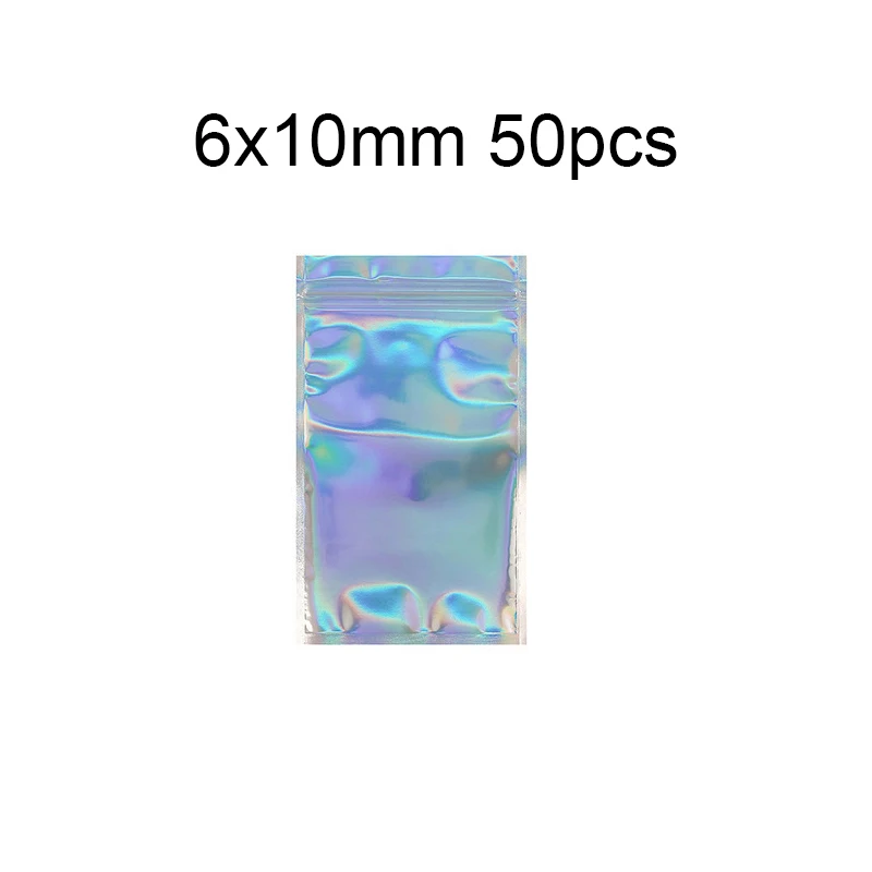50pcs Colorful Strong Ziplock Pouch 4x6 8x12 10x15 12x20 cm Plastic Self Sealing Sachet Zip Zipper Lock Bags Jewelry Packaging