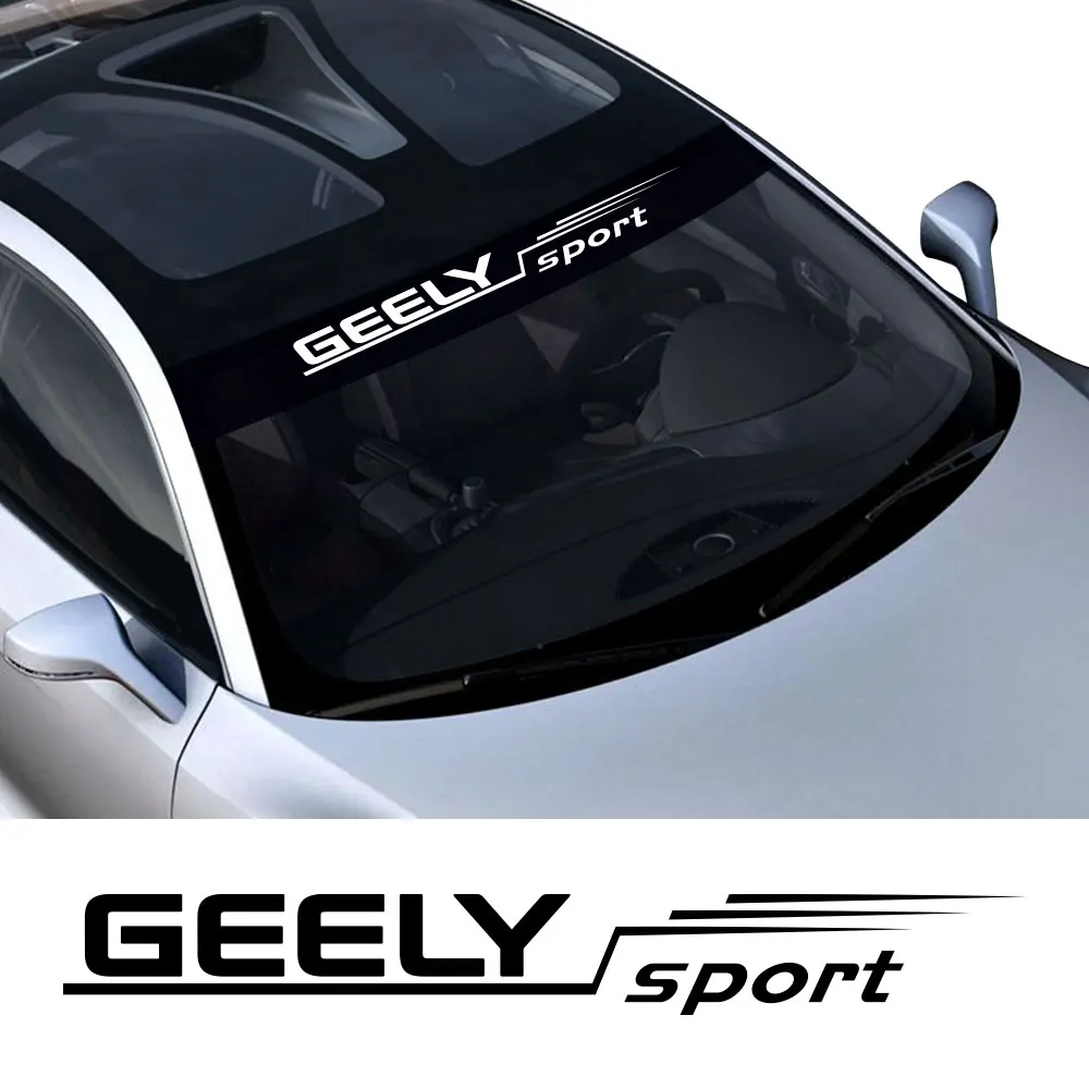 For GEELY GC6 GC9 EMGRAND EC7 EC8 CK ATLAS CK2 CK3 GT Auto Tuning Accessories Car Front Rear Windshield Sticker Vinyl Film Decal