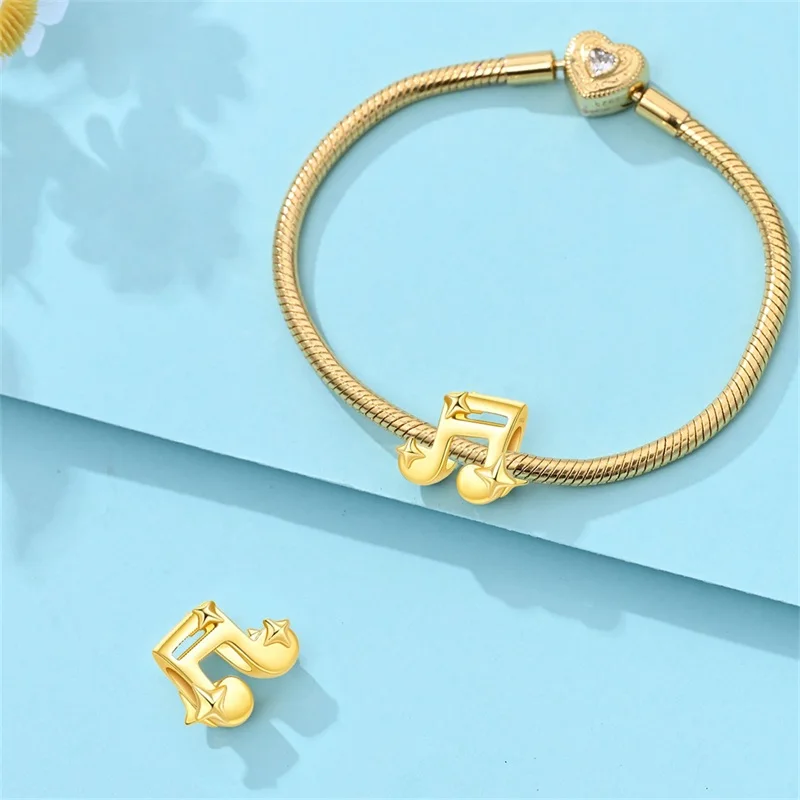 2026 New 925 Sterling Silver Starlight Music Talisman Charms Beads Dangle Fit 3mm Original Bracelet DIY Women Jewelry Gifts