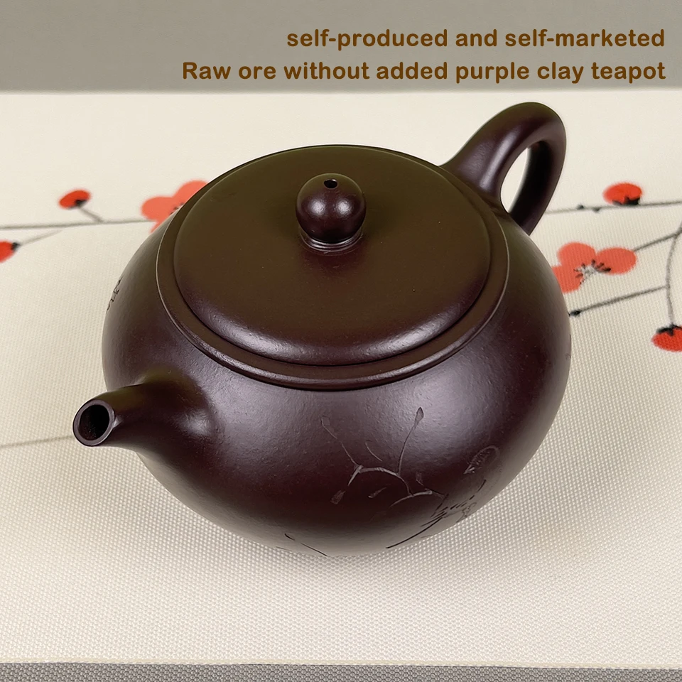100% Authentic Yixing Zisha Clay Chinese Traditional HandmadeYixing Purple Sand Tea Pot Elegant Tea Maker for Home, Office, Gift 4