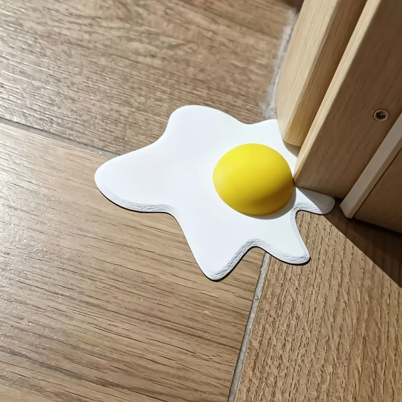 1pc Creative Simulation Plastic Egg-Shaped Doorstop,3D Plastic Door Wedge,Anti-Pinch Door Bottom Cushion,Non-Slip Floor Doorstop