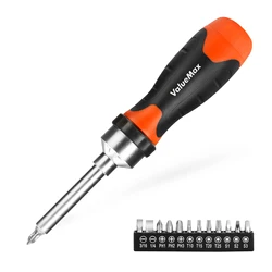 ValueMax 13-in-1 Multi-bit Ratcheting Screwdriver Set Tool All in One, Portable Multi-purpose Ratchet Screw-driver