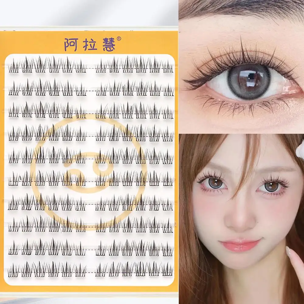 Segmented Lash Extension Self Adhesive Eyelash Fluffy Curling Lash Grafting Glue-Free Eyelash Daily Use Cosmetics Sweet Lash