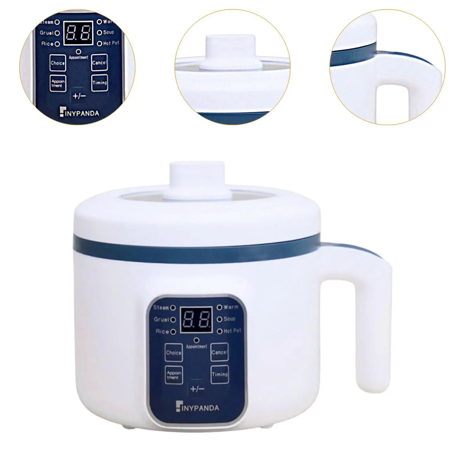 وعاء تسخين كهربائي منزلي سهل الاستخدام لبيض شابو شابو دقيق الشوفان