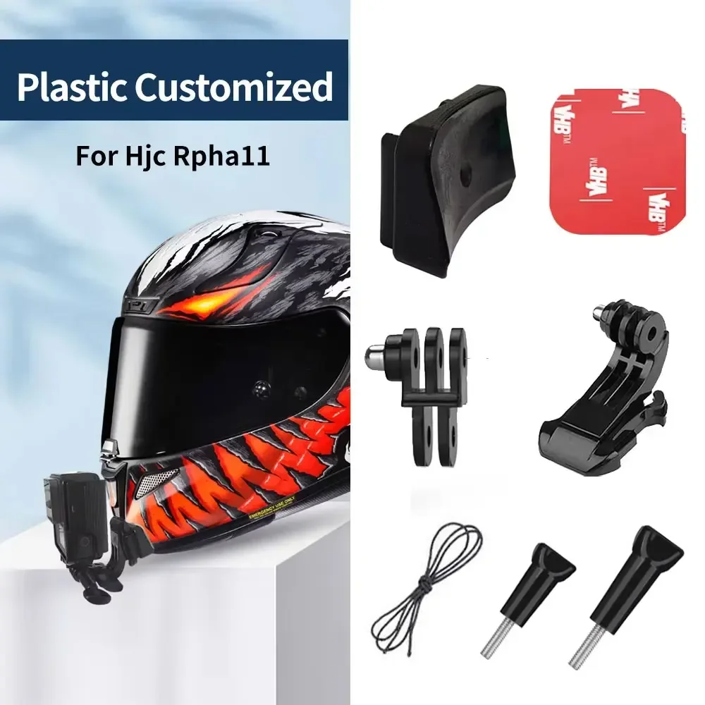 

Motorcycle Custmized Helmet Chin Mount for HJC Shoei X14 NXR RF1400 Agv Arai For GoPro13 12 11 Insta360 Ace Pro2 X4 X3 DJI 5Pro