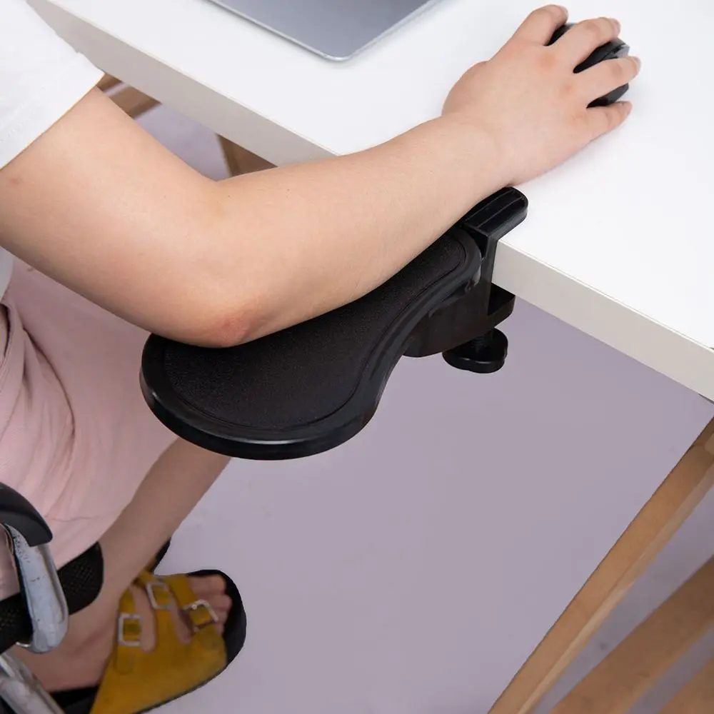 Rotating Computer Arm Rest Pad Adjustable Ergonomic Desktop Wrist Rest Support Attachable Keyboard Armrest Extender