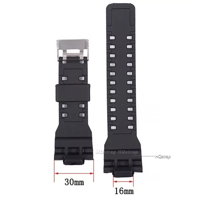 16mm Silicone Watchband for Casio for G-Shock GA-110 GA-100 GA-120 GD-100 G-8900 Waterproof Rubber Men Watch Band Replacement
