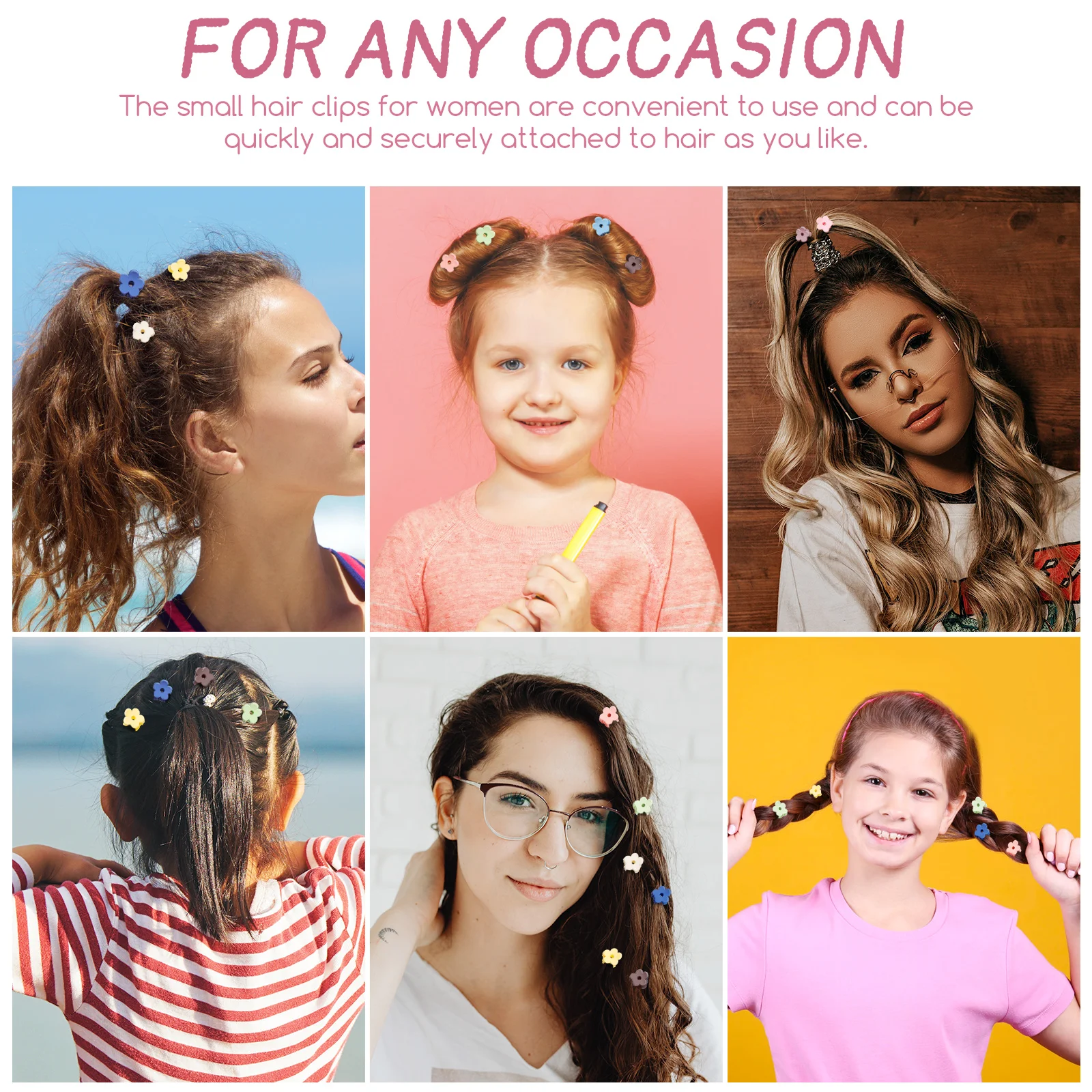 

40Pcs Mini Flower Hair Clips Cute Small Claw Clips for Women Ideal for Any Occasion Easy to Attach Cute Hair Accessories