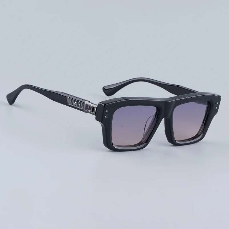 458 Gafas de sol cuadradas gruesas de acetato pesado de calle, gafas de sol clásicas de diseñador de tortuga para hombres y mujeres, gafas de estilo Punk al aire libre