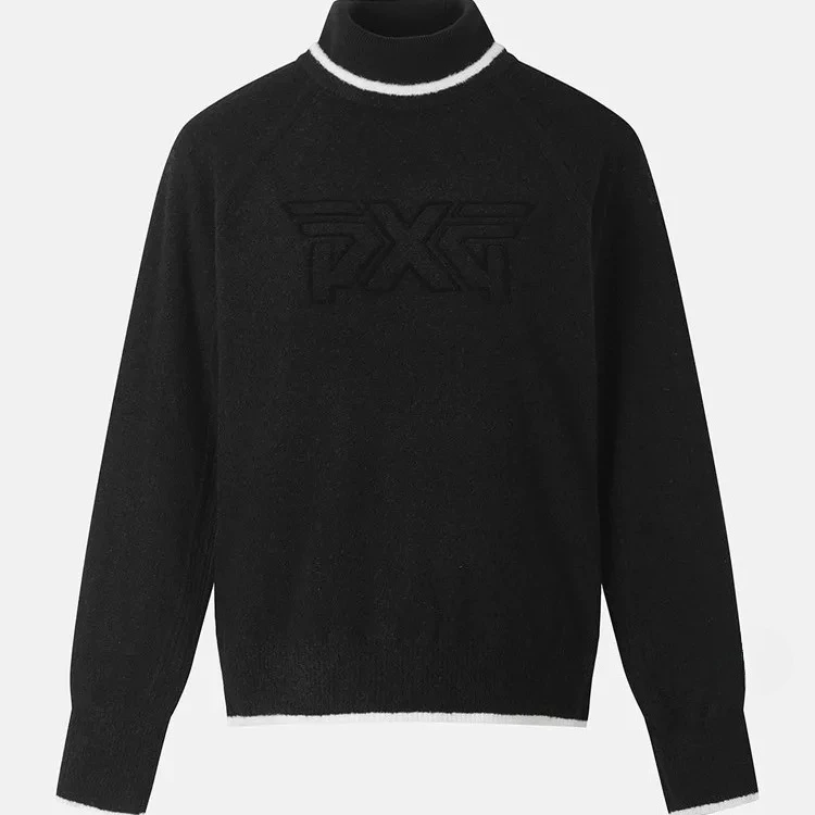 2026 New Korean Style Women Golf Turtleneck Sweater, Minimalist Long Sleeve TopWarm Sports Blouse  Autumn Winter Golf Daily Wear