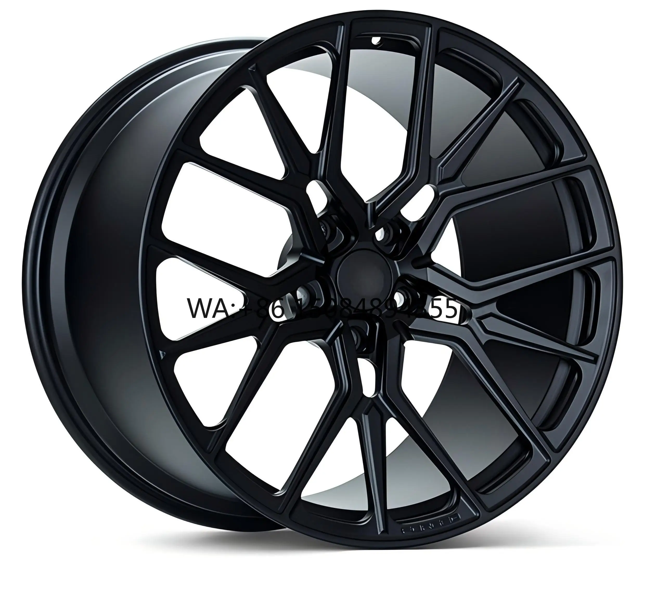 

5x112 5x120 Black Forged Aluminum Alloy Wheels 18-20 Inch High Performance Rims for Luxury Sports Vehicles