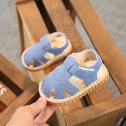 Summer Baby Shoes Fashion Rome Style Closed Toe Baby Flat Shoes Sandals Soft Sole Baby Sandals Boys Walking Shoes ΡΠ°Π½Π΄Π°Π»ΠΈ