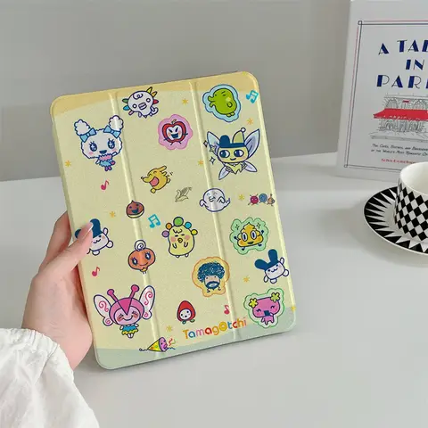 Funny cartoon with pen holder for iPad Air 2024 Pro 11 inch Air3 10.5  iPad 10th 10.9 Air 5 4 7 8 10.2 9.7 inch Mini 6 5 4 cover